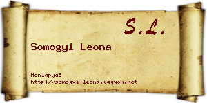 Somogyi Leona névjegykártya